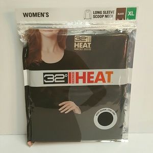 BNWT 32 Degree Heat XL Black Base Layer shirt